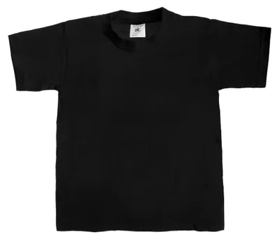 Produktbild von B&C Kinder T-Shirt, kurzarm FK126 (7-8) (Schwarz)