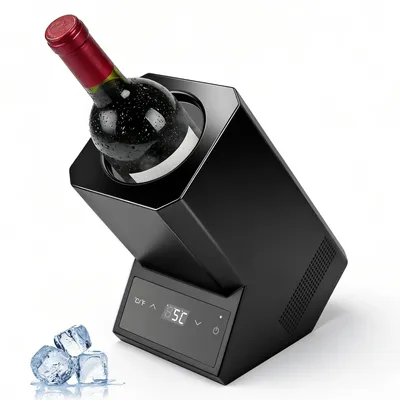 Produktbild von Weinkühler für eine Flasche Wein, Champagner, Sekt, etc. / Temperatur 5-18°C / für Flaschen bis Ø9cm / 39dB Leise im Betrieb / Getränkekühler / Cooler