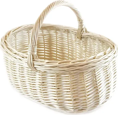 Produktbild von MyBer Einkaufskorb Rattankorb Weidenkorb Korb geflochten 50/35/38cm Tragekorb aus Weide K13-004-W