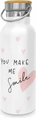 Image de PPD Make me Smile Steel Bottle, bouteille isolante, bouteille d'eau, bouteille, acier inoxydable, 500 ml, 471342