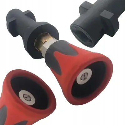 Image de Rosfix Lance Mini 40° Rouge – Pièce de Rechange pour Nettoyeurs Haute Pression à Baïonnette Kärcher K2 – K7 | 4000 PSI, Acier Inoxydable