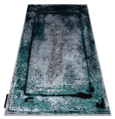 Produktbild von Modern DE LUXE Teppich 624 Rahmen - Strukturell grau / grün Grün 140x190 cm