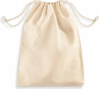 Zdjęcie produktu dla Torba bawełniana ecru 30×45 cm – worek na biżuterię i słodycze, ekologiczna torba wielokrotnego użytku