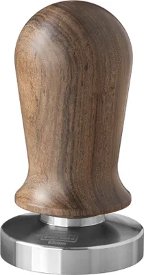 Produktbild von scarlet espresso | Tamper »Perfetto« für Barista; auf 35 lbs Anpressdruck kalibiriert; mit Alu- oder Edelholzgriff und Präzisions-Edelstahlbasis, Größe:53 mm, Farbe:Sandelholz - Braun