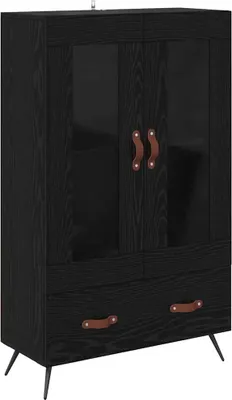 Image de Haut Armoire avec tiroir Chêne noir 69,5 x 31 x 115 cm