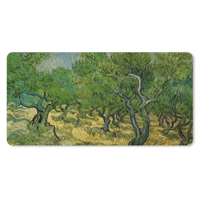 Produktbild von MuchoWow® Schreibtischunterlage Olivenhain - Vincent van Gogh 80x40 cm - XXL Mauspad - Gaming Mauspad