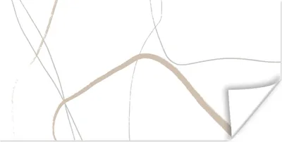 Produktbild von MuchoWow® Poster Abstrakt - Minimalismus - Linienkunst 40x20 cm - Poster für die Wand - Poster Schlafzimmer