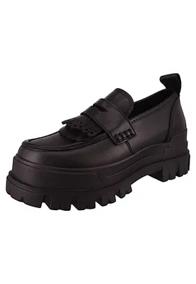 Produktbild von Buffalo Damen Klassische Halbschuhe Aspha Loafer Fringe 1622391 Schwarz