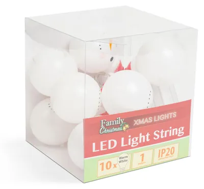 Obrázok produktu pre LED svetelná reťaz - snehuliak - 10 LED - 1,1 m -