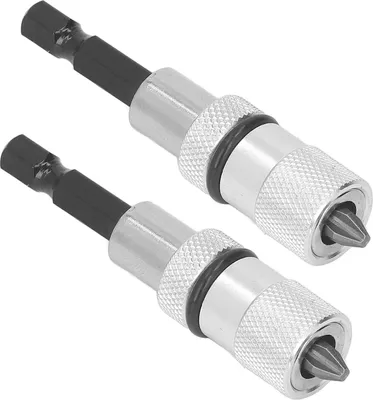 Zdjęcie produktu dla 2szt Szybkowymienny uchwyt na bity sześciokątny 1/4 cala z magnetyczną regulacją głębokości i końcówkami do wkrętaków krzyżowych