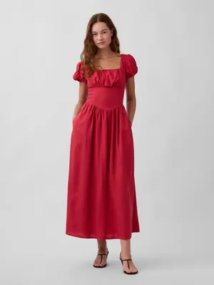Produktbild von GAP Leinen-Maxikleid mit Taschen XL