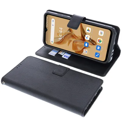 Produktbild von foto-kontor Tasche kompatibel mit Ulefone Armor 17 PRO Schutzhülle Book Style schwarz Schutz Hülle Buch