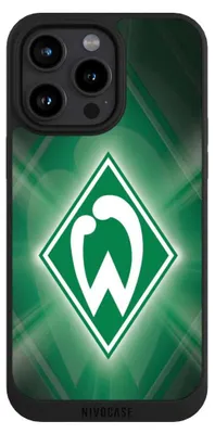 Produktbild von NIVOCASE Handyhülle für Apple iPhone 15 Pro Max  Hülle NIVOpure Case Schwarz Offizielles Lizenzprodukt SV Werder Bremen Wappen