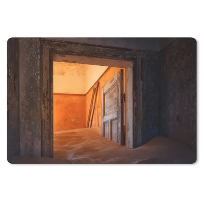 Produktbild von MuchoWow® Mauspad Mousepad Tür - Sand - Haus - Architektur 27x18 cm - Mousepads - Maus Mat - Pad - Mausunterlage - Büroartikel - Desk Matten