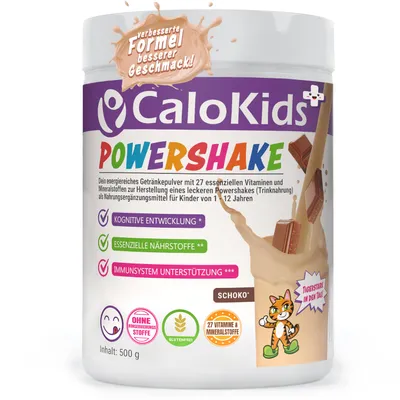 Produktbild von Premium Kinder Trinknahrung CaloKids+ – Die optimale Lösung für Wachstum und Entwicklung Schokolade 500g