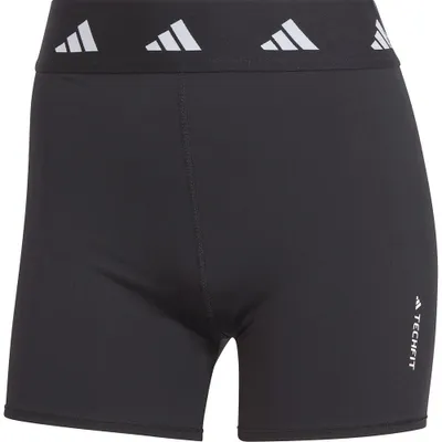 Image de Leggings de sport Techfit pour femmes, coupe courte, couleur noire, taille XS, marque Adidas