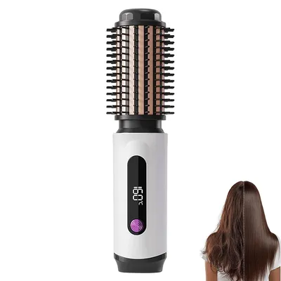 Produktbild von 38mm Lockenbürste – Thermal Brush Haarbürste – Thermobürste mit LCD-Display, Kompakte Größe für lose Locken und glattes Haar, Ideal für Reisen