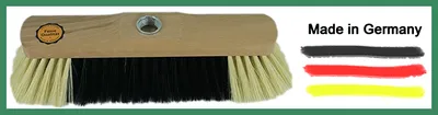 Image de Novaliv 1x balai d'intérieur sans manche I poils fins synthétiques I balai à main bois I balai d'intérieur balai avec filetage #1