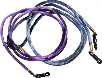 Immagine prodotto di Nastri in seta sfumata per occhiali viola e grigio-blu
