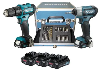 Obrázek produktu pro Makita CLX228SAX2, aku vrtačka/šroubovák, 12V, 3 x 2,0 Ah, včetně příslušenství v kufru