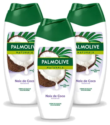 Productafbeelding van 3 x Palmolive Naturals Douchecrème Kokosnoot - 250 ml - Voordeelverpakking - 3 stuks