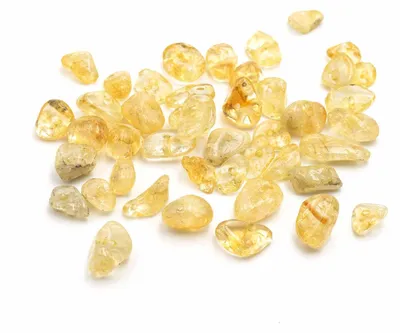 Produktbild von Vintageparts Zitrin Nuggets Naturstein 4-12 mm, ca. 20-30 Stück 10g