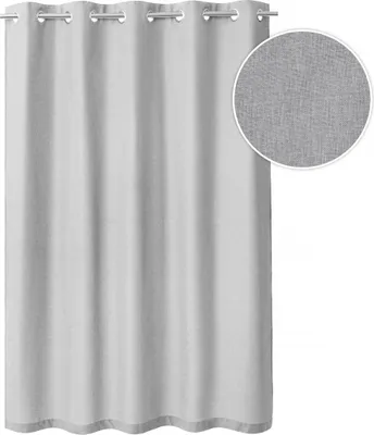 Produktbild von PillowPrim, Záhradný záves, odolný proti poveternostným vplyvom, vetru, ochrana súkromia, balkón, záhrada, veranda, pergola, jednoduchá montáž, živé farby, sivá, d: 280, š:150 cm