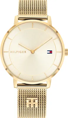 Produktbild von Tommy Hilfiger Analog Quarzuhr für Damen Edelstahl-Mesh Gliederarmband