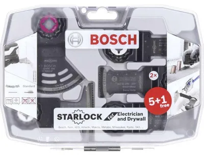 Image de Coffret spécial électricien et plaquiste starlock 6 pièces BOSCH PRO 2608664622