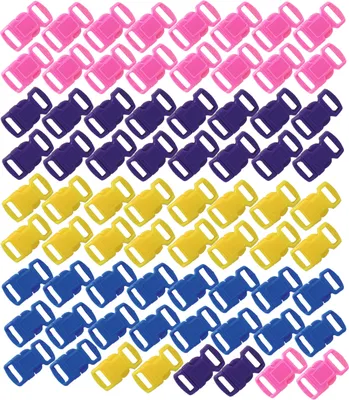 Produktbild von 75x Steckschnalle Gurtschnalle Verschluss Klickverschluss Paracord Rucksack bunt