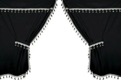 Image de Rideaux Lampa microfibre compatibles avec les camions - Noir