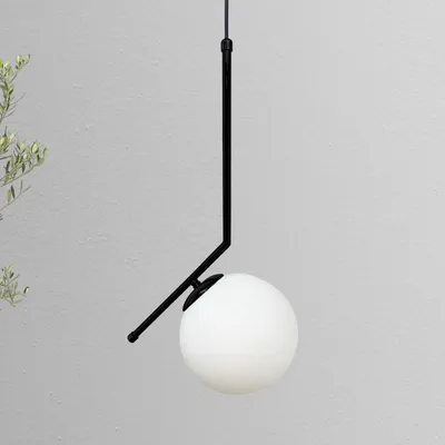 Produktbild von Pendelleuchte I Newrey I Glas Modern Schwarz Metall Lampe