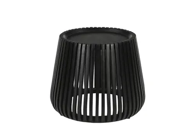 Produktbild von SIT Möbel Beistelltisch Ø 50 cm | runde Tischplatte | Mango massiv schwarz | B 50 x T 50 x H 46 cm | 14776-11 | Serie BLACK SMOOTH