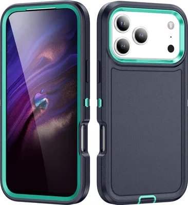 Produktbild von Mobigear Rugged iPhone 17 Pro Max Hülle Hardcase Backcover Stoßfest - Blau