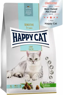 Image de HappyCat 10kg Sensitive Adult Light