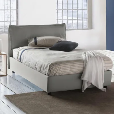 Imagen del producto de Arnaldo - Cama de Plaza y Media, Gris, Desenfundable Italy