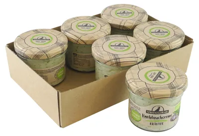 Produktbild von Knoblauchcreme Kräuter von Spreewald-Rabe 6er Set (6 Gläser à 100 g)