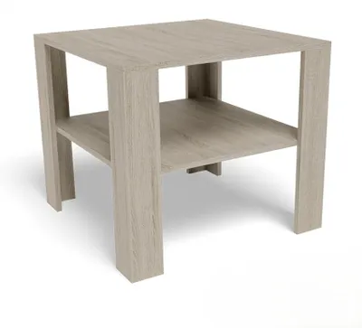 Zdjęcie produktu dla Stolik Kawowy Ława Nowoczesna Do Salonu Pokoju Biura 68x68cm Dąb Sonoma