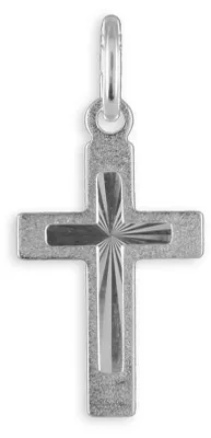 Produktbild von Kreuz Kette 925 Silber diamantiert Anhänger ohne Kette