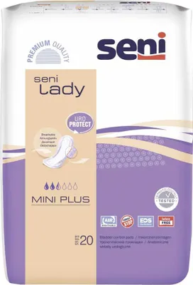 Image de Seni Lady Slim Protections Incontinence, respirantes, discrètes, Mini Plus 1x20pcs