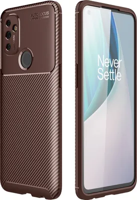 Produktbild von Mobigear Racing  OnePlus Nord N100 Hülle Flexibles TPU Backcover - Braun