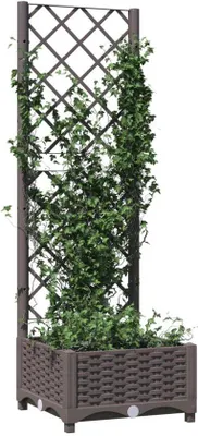 Image de Caisse de protection pour plantes de jardin - Marron - PVC - 40 x 40 x 121,5 cm