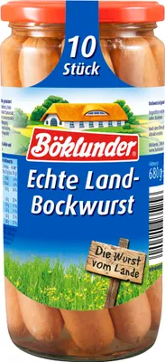 Zdjęcie produktu dla Böklunder Echte herzhafte Land Bockwurst w skórce własnej 5 sztuk 500g