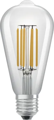 Produktbild von OSRAM LED Stromsparlampe, Filament Edison mit E27 Sockel, Warmweiß (3000K), 4 Watt, ersetzt herkömmliche 60W-Leuchtmittel, besonders hohe  und stromsparend, 1er-Pack