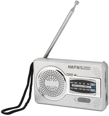 Obrázek produktu pro Přenosné AM/FM rádio s vynikající kvalitou přenosu hlasu a audio výstupem pro sluchátka