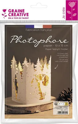 Produktbild von Weihnachtswindlicht aus Papier - Wald