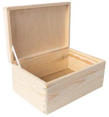 Productafbeelding van Creative Deco houten doos met deksel, 30 x 20 x 14 cm (+/-1cm)