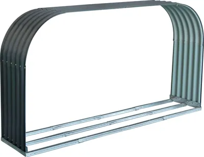 Produktbild von Florawolrd Kaminholzunterstand Flachbogen anthrazit 212 x 46 cm