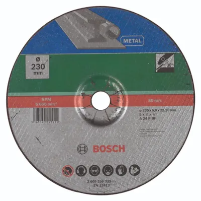 Image de Bosch Accessories 2609256339 Disque à ébarber à moyeu déporté 230 mm 22.23 mm 1 pce