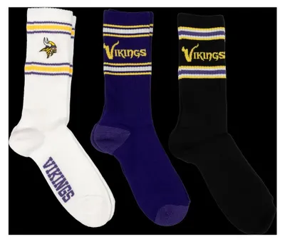Produktbild von Minnesota Vikings 3pk Crew Socks